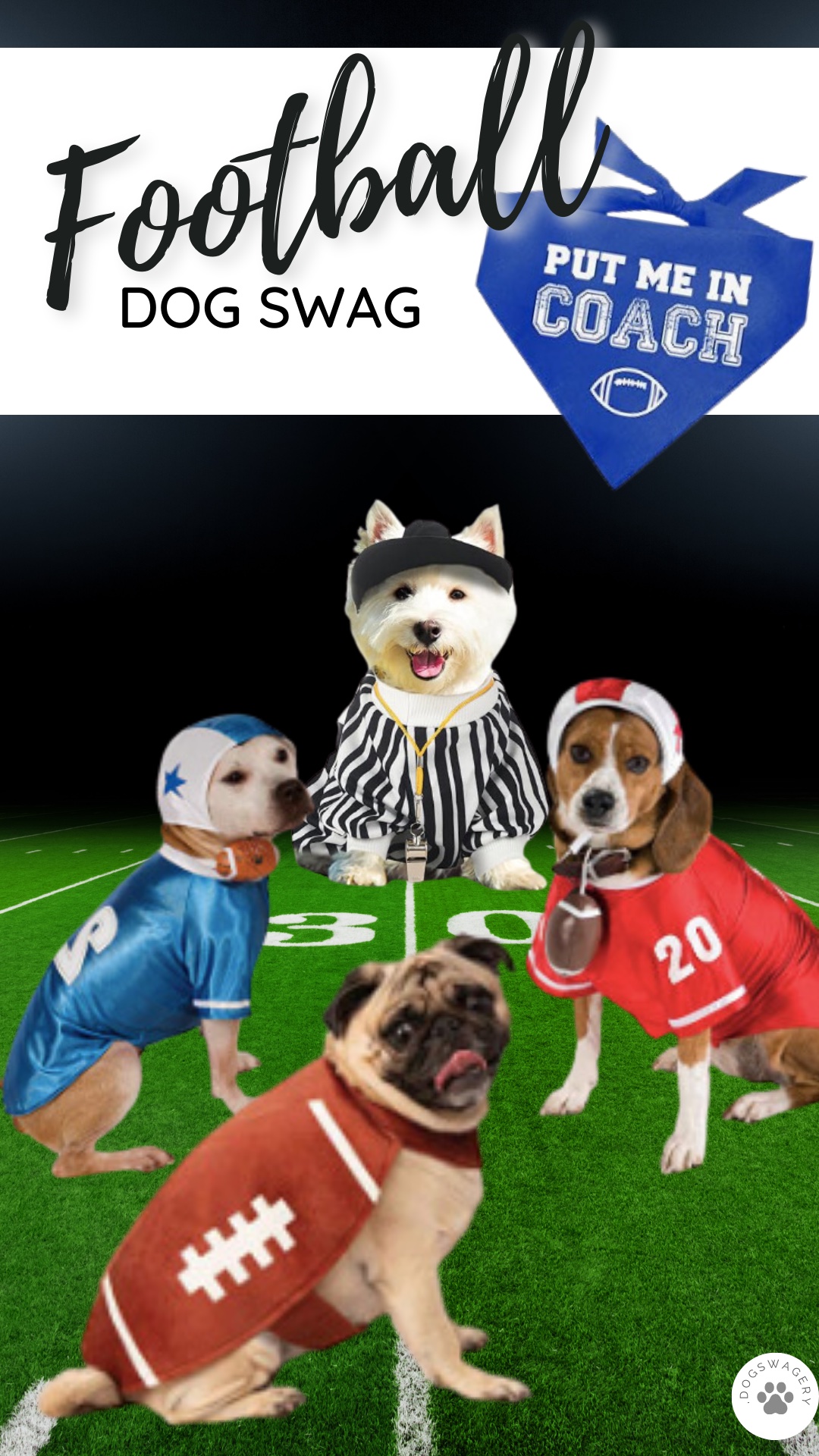 DogSwagery Football Dog Costumes