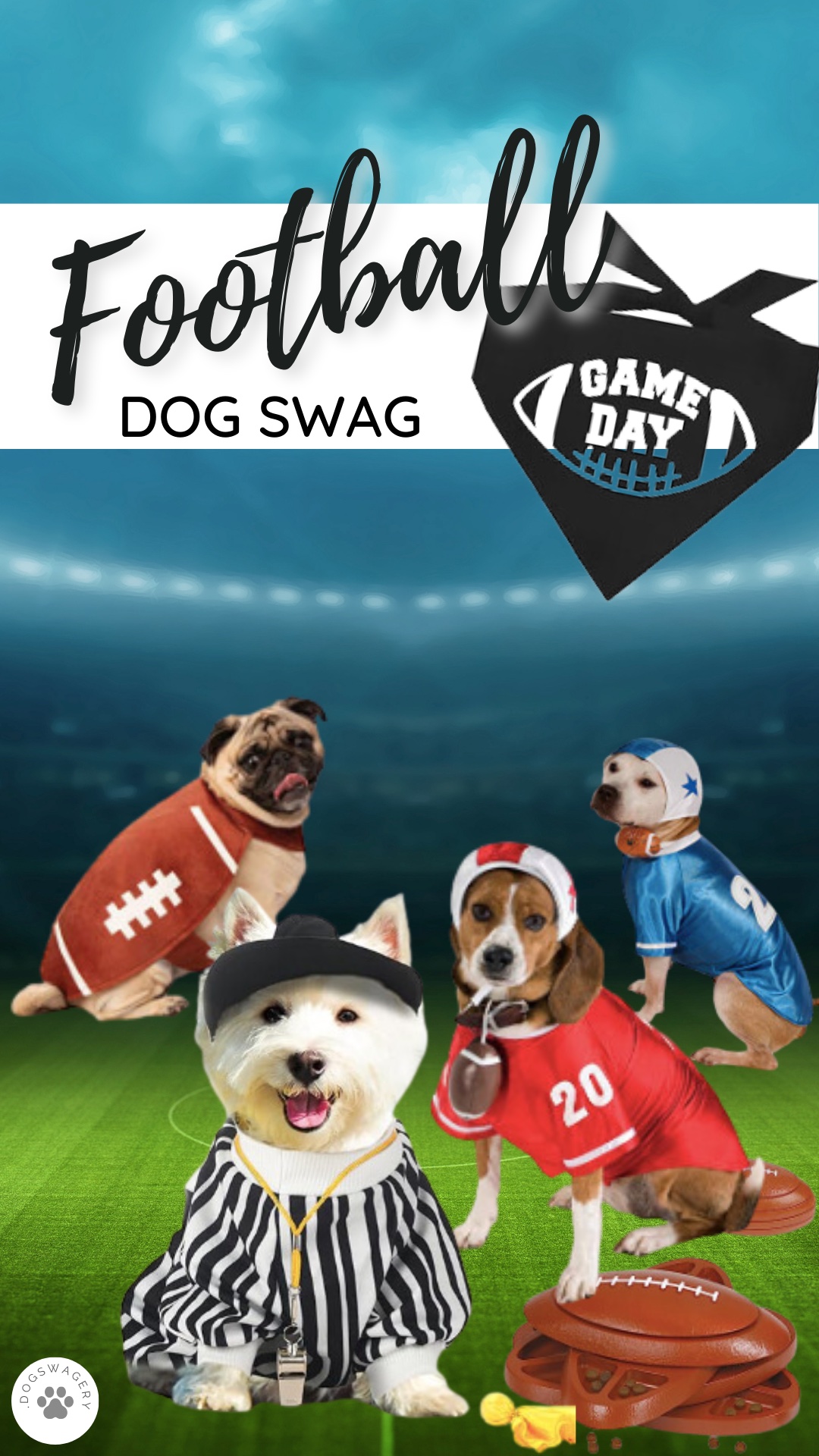DogSwagery Football Dog Costumes